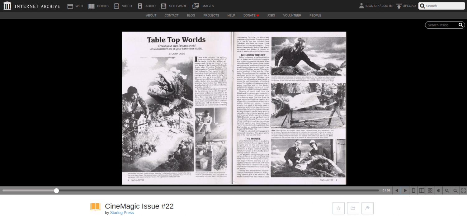 Archive.org old magazines