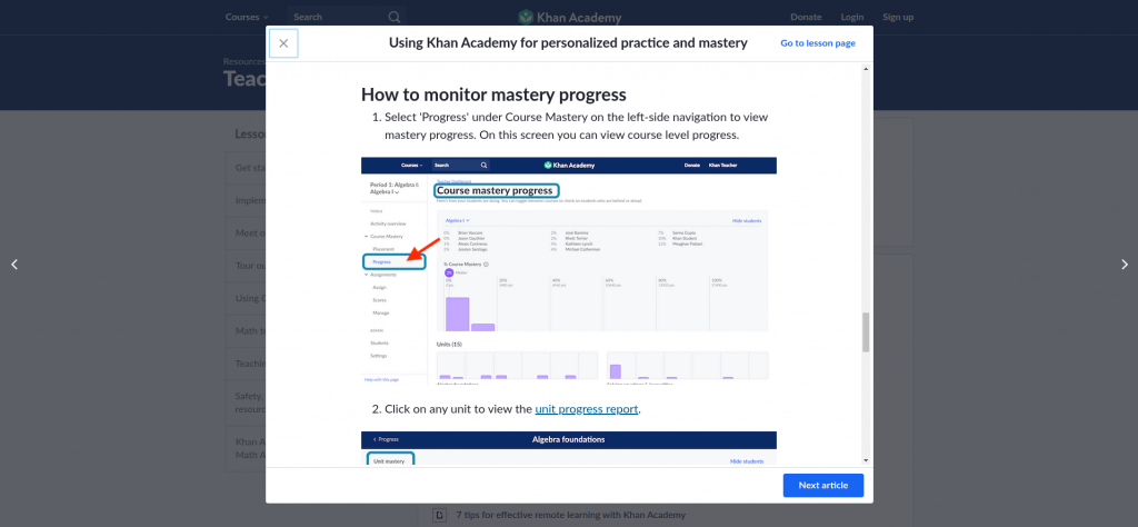 Khan Academy for teachers